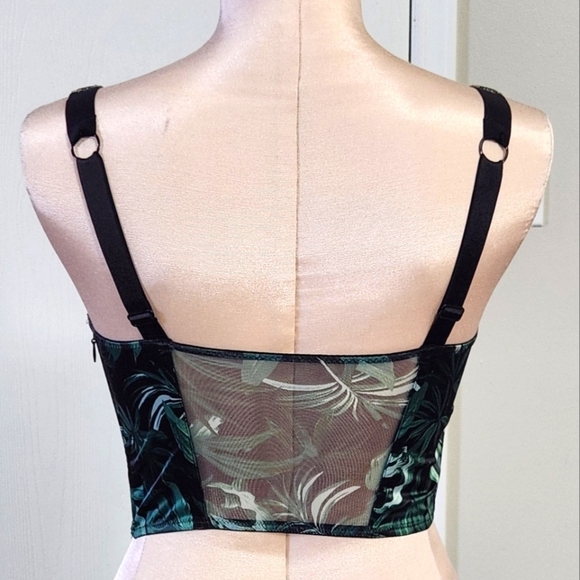 Victoria's secret Tropical Palm Corset Top With Sparkle Straps - Picture 9 of 12